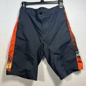 ATHLOS Mens Medium‎ Riding Biking Cycling Shorts Black Stretchy Adjustable Waist